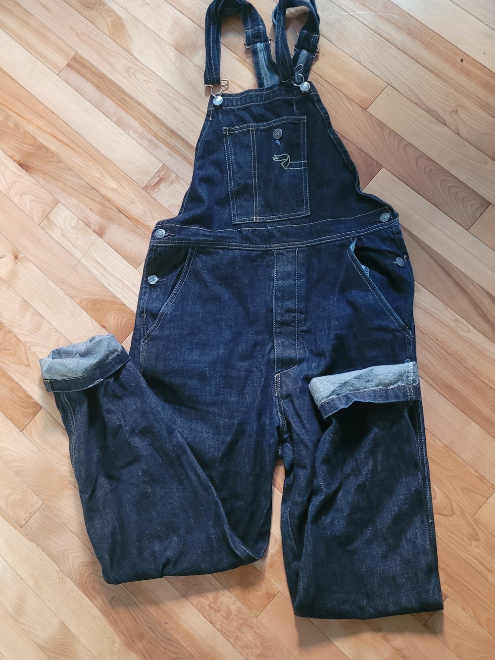 Cheap Monday Dark Blue Denim Women's Overalls